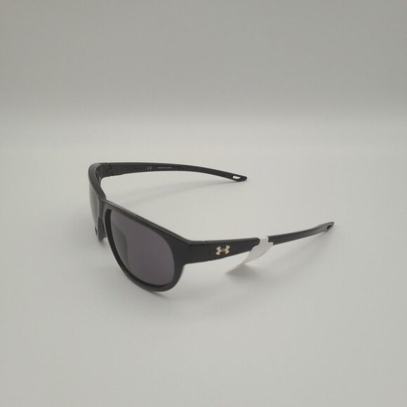 Under Armour Intensity Women's Shiny Black Grey Oval Sunglasses 1732216-002 New - Picture 3 of 9